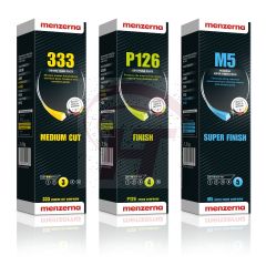 Polierpasten Set Chrom | Hauptpolitur-Hochglanz-Superfinish | Menzerna 333 / P126 / M5 Chrom Sets