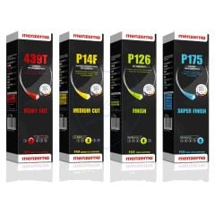 Polierpasten Set Edelstahl | Vorpolieren-Hauptpolitur-Hochglanz-Superfinish | Menzerna 439T / P14F / P126 / P175 Edelstahl Sets