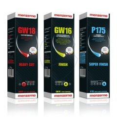 Polierpasten-Set Kunststoff/Lack | Vorpolieren-Hochglanz-Superfinish | Menzerna GW18 / GW16 / P175 Kunststoff & Lack Sets