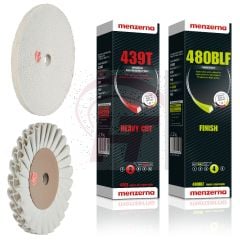 Set de pulido aluminio "alto brillo" | 4 piezas para amoladora de banco | 150mm Aluminio