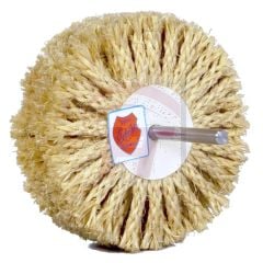 Vorpolier-Bürsten Sisal-Kordel | Bohrmaschinen-Schaft | 125 mm - RESTPOSTEN - Sisal Schaftwerkzeug