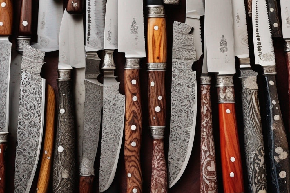 Messer und Klingen aus Edelstahl